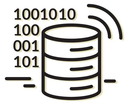 Data Mining - Emerging Technology Icon Stock Illustration