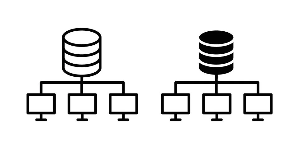 Data mining icon bundle for website design projects Stock Illustration