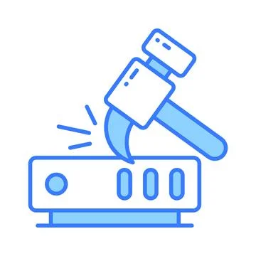 Data mining icon design, data digging vector in modern style, ready to use Stock Illustration