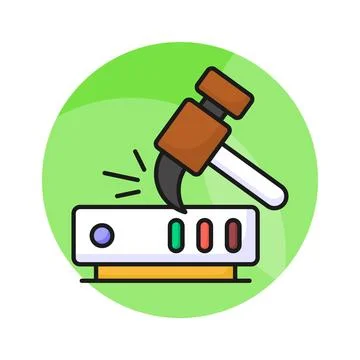 Data mining icon design, data digging vector in modern style, ready to use Stock Illustration