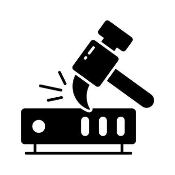 Data mining icon design, data digging vector in modern style, ready to use Stock Illustration