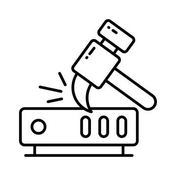 Data mining icon design, data digging vector in modern style, ready to use Stock Illustration