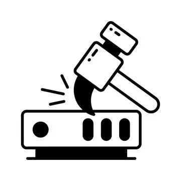 Data mining icon design, data digging vector in modern style, ready to use Stock Illustration