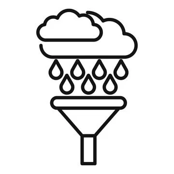 Data mining icon showing filtering big data information 스톡 일러스트