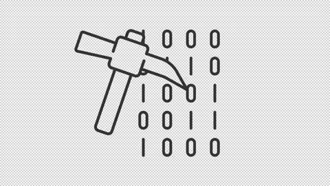 Data mining line animation Stock Footage 289625643