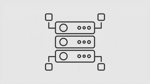Data mining line animation set Stock Footage 325399969
