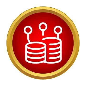 Data mining managing big data network icon Stock Illustration