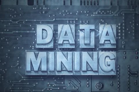 Data mining pc-board Stock Photos