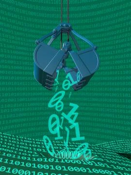 Data mining process Stock Illustration