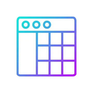 Data mining statistics gradient linear vector icon イラスト素材