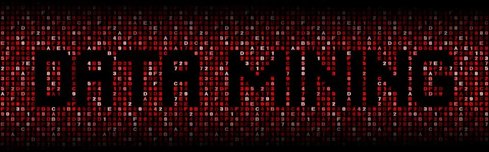 Data Mining text over hex code illustration イラスト素材