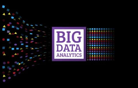 Data mining visualization. Abstract digital sorting information. Illustrazione stock