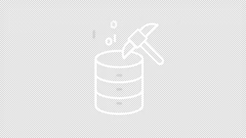 Data mining white line animation Stock Footage 340285499