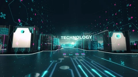 Data Modeling with digital technology concept Stock Footage 96788457