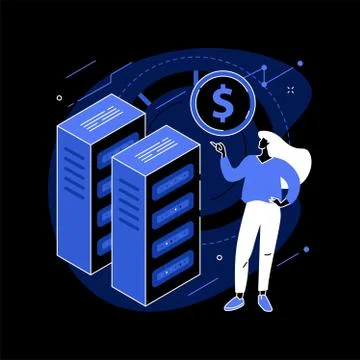 Data monetization abstract concept vector illustration. Stock Illustration