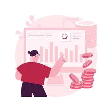 Data monetization abstract concept vector illustration. Stock Illustration