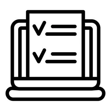 Data monetization icon, outline style 스톡 일러스트