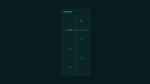 Data Monitoring HUD with Node Graph Seamless Loop Stock-Footage 342049942