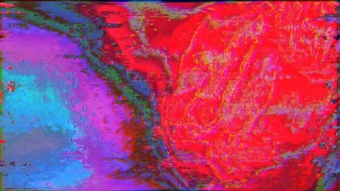 Data mosh, glitch texture, sci-fi artistic light metamorphoses. Trendy saturated Stock Footage 120340284