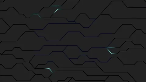 Data moving within computer circuitry animation video footage Stock Footage 253165198