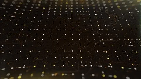 Data moving within computer circuitry, computer processing and organizing data Stock Illustration