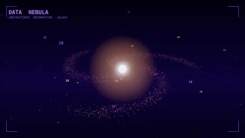 Data nebula spiral galaxy arms Stockbeeldmateriaal 339992670
