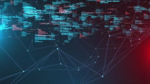 Data Network Architecture, Cloud Computing in Next-gen Information Technology Video stock 267793737