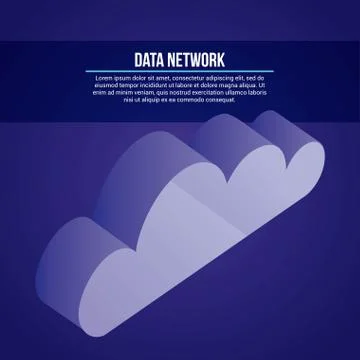 Data network card Stock Illustration
