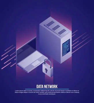 Data network card Stock Illustration