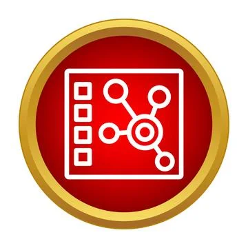 Data network connection chart with checklist outline イラスト素材