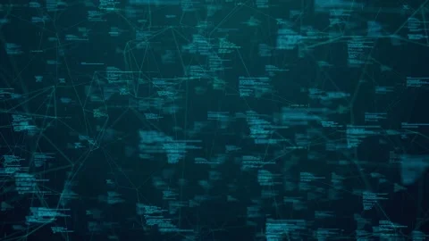 Data network connection of information technology cloud computing and IOT Stock Footage 267793630