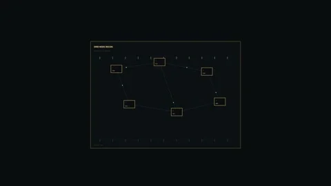 Data Network Dashboard HUD Seamless Loop Stock Footage 342049726