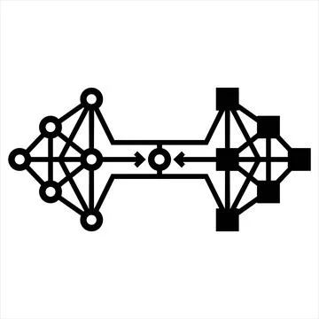 Data network exchange flow diagram arrow icon 8K ultra quality with high re.. Stock Illustration