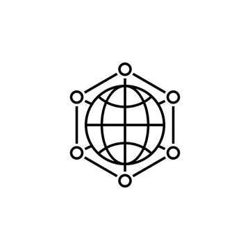 Data, network icon. Element of technological data icon for mobile concept and Stock Illustration