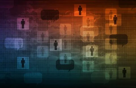 Data network Stockillustratie