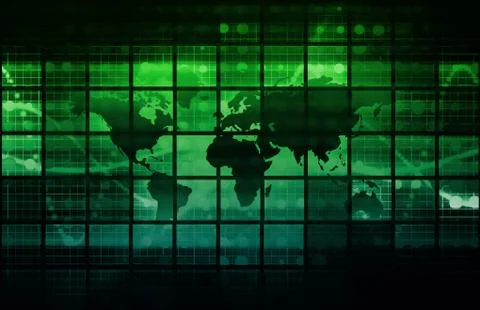 Data network Illustrazione stock