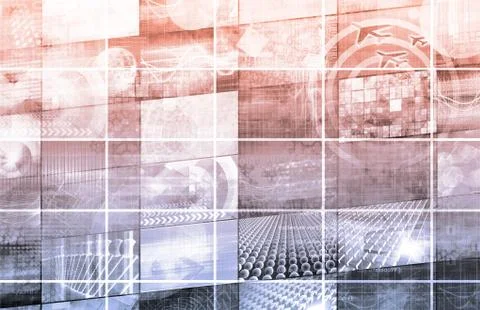 Data network Stockillustratie