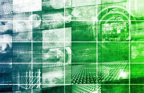 Data network Ilustración de archivo