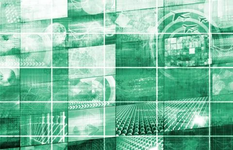 Data network Stock Illustration