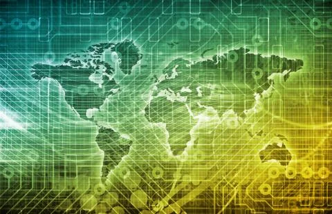 Data network Stockillustratie