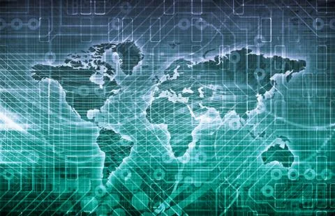 Data network Stockillustratie