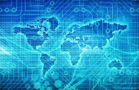 Data network Ilustración de archivo