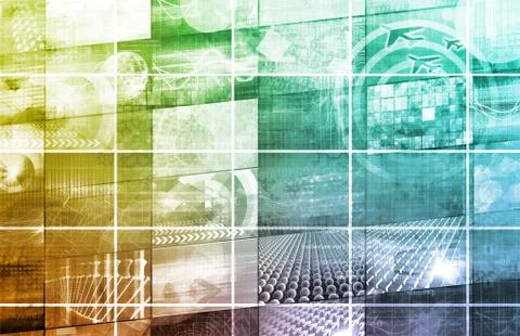 Data network Stockillustratie