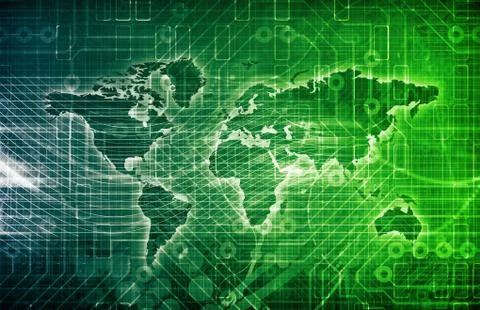 Data network Stockillustratie