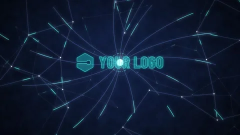 Data Network Logo Reveal Tech Cybersecurity Intro Stock After Effects