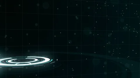 Data network. Surrounding planet earth on three looping circles. Left allocation Stock Footage 106288396