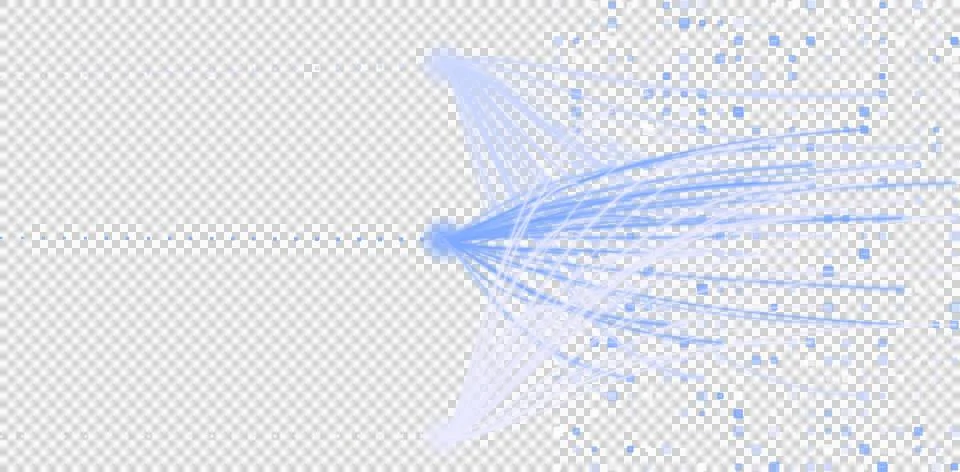 Data network visualization and digital connectivity concept. Abstract blue .. Stock Illustration