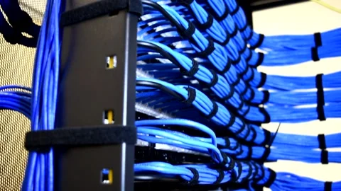 Data Networking Cables Setup Internet 스톡 동영상 144150662