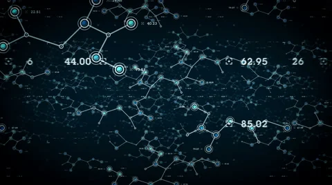 Data Networks Blue Stock Footage 66006062