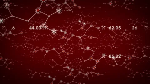 Data Networks Red Stock Footage 66006296